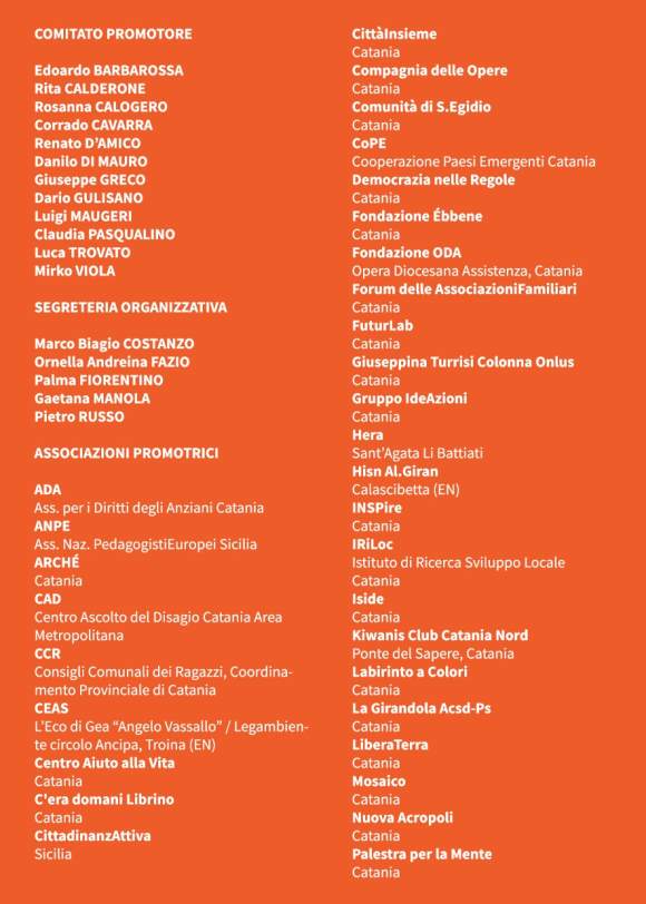 Programma Biennale Cittadinanza attiva 2019.
